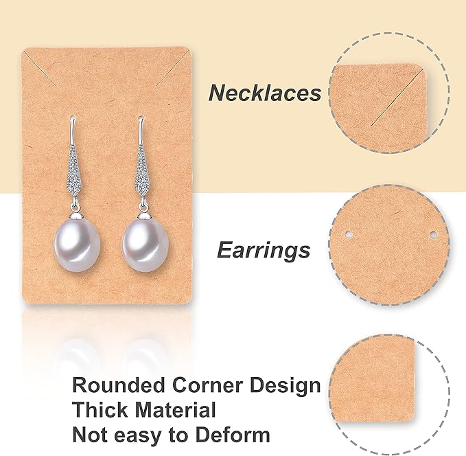 Earring Display Cards with 100 Pcs Earring Holder Cards 200 Pcs Earring Backs - Image 6