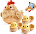 Joyclub Crochet Kit for Beginners 4 Pcs Chicken Family Amigurumi Crochet by Joyclub
