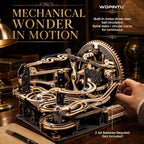 3D Wooden Puzzle for Adults, Marble Run Mechanical Model Kit - Image 3