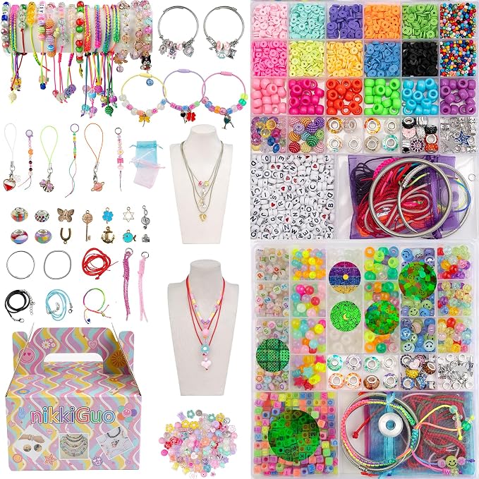 Hardy Guo Clay Beads Glow Beads Bracelet Making Kit Beads by Unknown