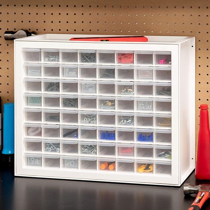 IRIS USA 64-Drawer Screw Organizer, Made in USA, Storage Chest - Image 2