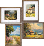 eletecpro 12x16 Vintage Picture Frame, Glass Cover, Bronze Gold, Horizontal or - Image 7
