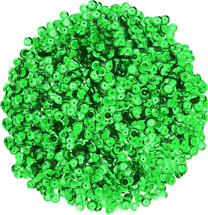 Mandala Crafts 20000 Green Sequins - Image 2