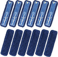 Matthew Cleaning 24'' Industrial Strength Cotton Dust Mop Refill Washable Replacement Heads for Residential & Commercial Use Fit Standard Dust Mop Frames, Hardwood, Laminate, Concrete Floors 12 Pack