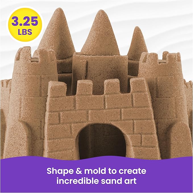 Kinetic Sand 3.25lb Beach Sand Amazon Exclusive, Sensory Toys, Ages 3+ - Image 3