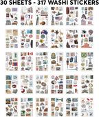 Fayware 300+ Travel Stickers for Scrapbooking & 20 A5 Papers - Image 5