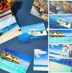 Clabby 36 Sheets Holographic Sticker Paper A4 Vinyl Holographic Laminate Sheets - Image 4