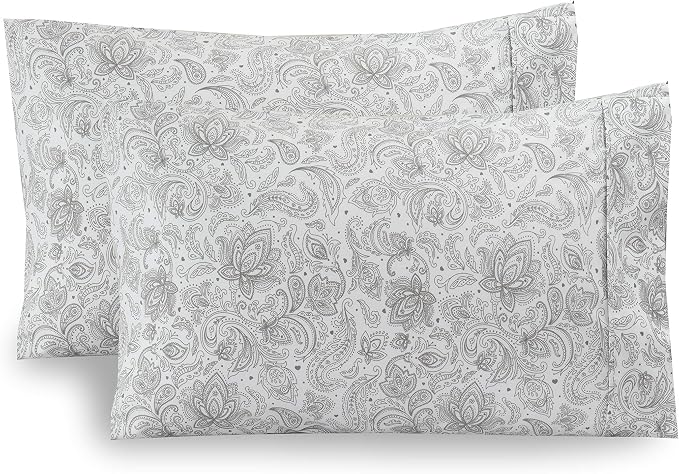 Elegant Comfort Paisley Pattern Pillowcase, 1500 Premium Hotel Quality by ELEGANTCOMFORT