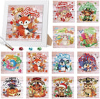 Trandraft 13 Pcs Animal Interchangeable Seasonal Diamond Art Kits by Trandraft