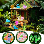 64PCS Luminous Mini Resin Animals Bulk, 64 Styles Glow in The Dark Tiny Little - Image 8