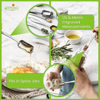 Spring Chef Stainless Steel Measuring Cups and Spoons Set of 10 w/Leveler | - Image 3