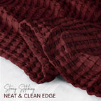 Utopia Bedding 100% Cotton Waffle Weave Blanket Twin Size - Image 3