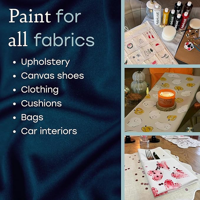 Fabricoat Dark Green Fabric Paint - Image 4