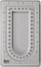 The Beadsmith Mini Bead Board, 16” U-Shaped Channel, 4 x 6.75 inches, Design by TheBeadsmith