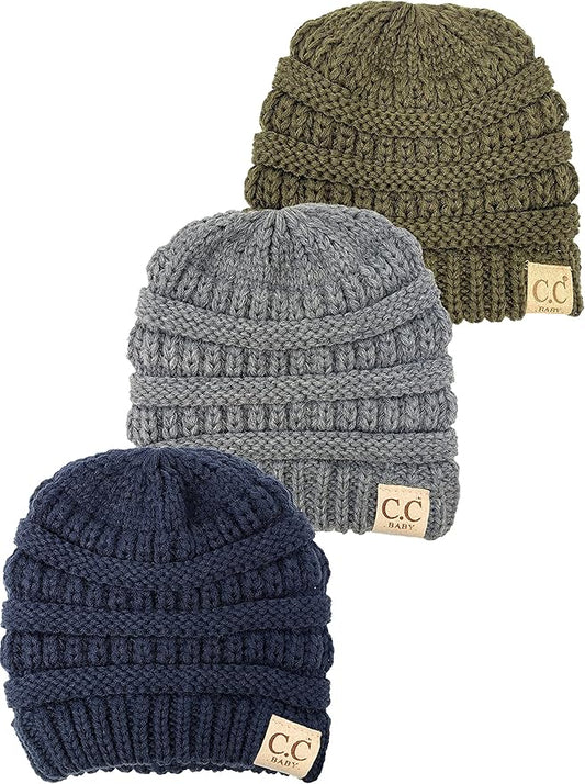 Funky Junque Baby Winter Hat – Cute Newborn Hats, Cozy Warm Infant Beanie, Soft Knit Stocking Stuffer for Babies 0–12 Months