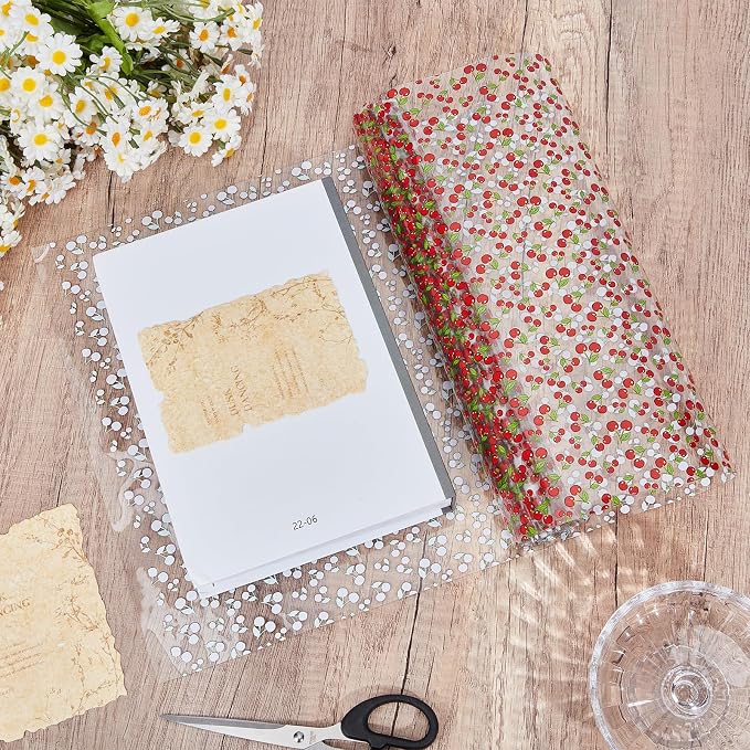 Printed TPU Jelly Faux Leather Fabric, 47.2 x 11.8 Inch Transparent Clear Jelly - Image 4