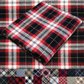 Pico Textiles 15 Yards Bolt Black Red White Tartan Plaid Flannel Fabric by PicoTextiles