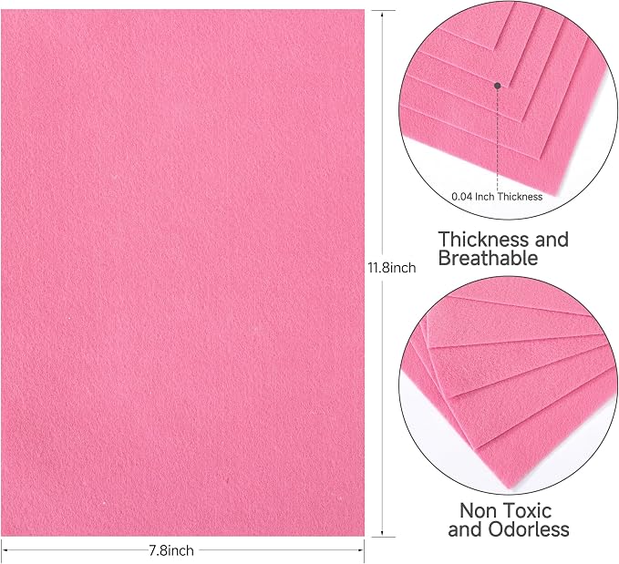 HaoFeiJH Pink Felt Sheets - Image 2