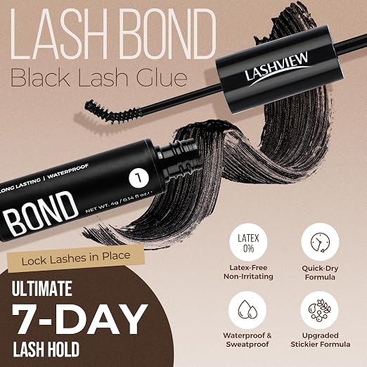LASHVIEW Lash Bond and Seal & Lash Remover Kit Super Strong Hold 7Day+ Cluster - Image 3
