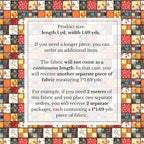 Autumn Patchwork Cotton Fabric Panel 61 x 36.6 Inches, Vintage Quilt Style - Image 6