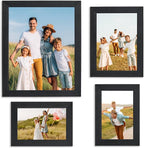 Sheffield Home 4 Piece Gallery Wall Frame Set, 8x10 Inch, 5x7 Inch, and 4x6 Inch by SheffieldHome