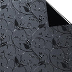 Niviy Blackout Curtains Window Privacy Film Wheat Flower Frosted Window Glass - Image 4