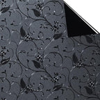 Niviy Window Privacy Film Wheat Flower Frosted Window Glass Film No Glue Door - Image 4