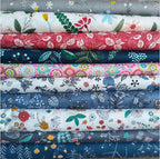 10PCS 9.8" x 9.8" Quilting Fat Quarters Fabric Bundles, by Unknown