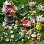 93 Pcs Fairy Garden House Resin Accessories Fairy Elves Kit Miniature Fairy - Image 6