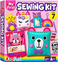 KRAFUN My First Sewing Kit for Kids Ages 6-12 | 7 Animal Dolls | 7 stuffed by FunCreativeArtsCraftKits
