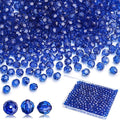 BONNY BOXX 500pcs 8mm Acrylic Faceted Round Crystal Beads Transparent Sapphire by BONNY+BOXX