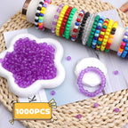 Plastic Pony Beads, for Bracelet, Hair Braiding, Friendship Bracelets, Jewelry - Image 3