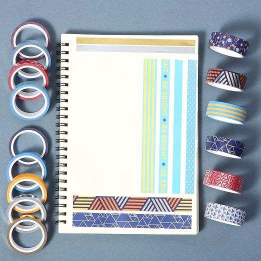 Mr. Pen- Washi Tape Set, 15 Rolls, Metallic Foil | 5 Yards/Roll, Washi Tape - Image 9