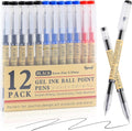 Japanese Style Black Blue & Red Gel Ink Pens, 0.35mm Extra Fine Point, No by RIANCY