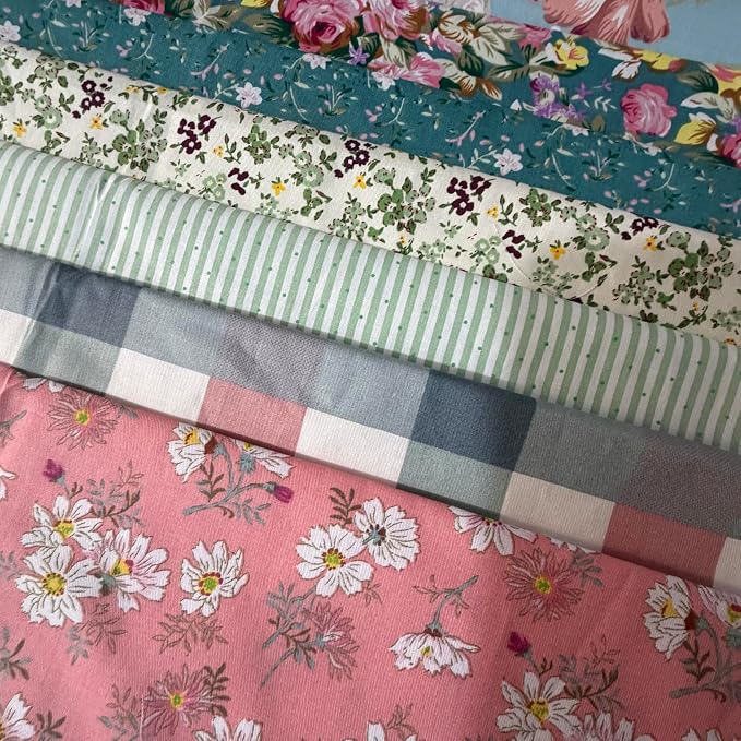 Cotton Fabric DIY Making Supplies Quilting Patchwork Fabric Fat Quarter Bundles - Image 2