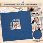 12x12 Inch Large 3 Ring DIY Scrapbook Photo Album, Linen Cover Scrapbook - Image 4