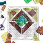 Quilting Ruler- 12.5 * 12.5" Slotted Rulers - Image 4