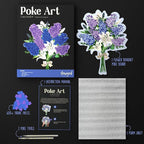 Unwynd Poke Art Lavender Flower Bouquet | Mess-Free Arts and Crafts - Image 5