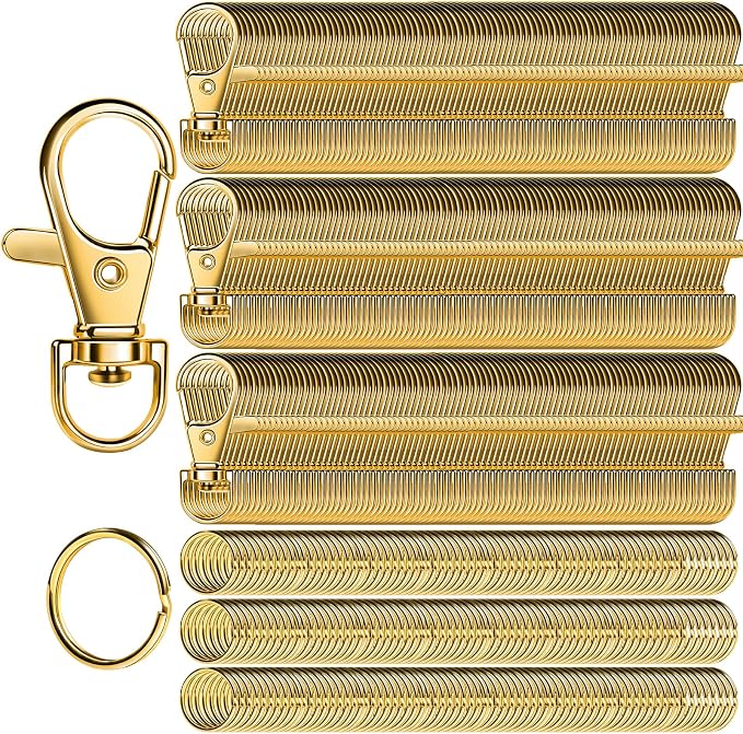 LEOBRO 480PCS Lobster Claw Clasps and Key Rings, Jewelry Making, Art Crafts by LEOBRO