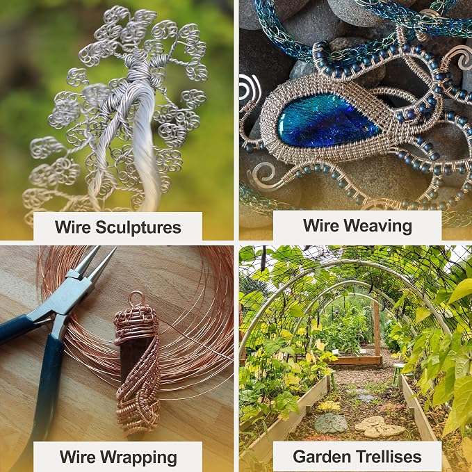 Mandala Crafts 13 Gauge Pastel Anodized Aluminum Craft Wire, 240 FT | Colored - Image 5