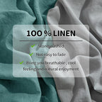 LBRO2M 100% Pure Linen Sheet Set Deep Pocket Up to 16" Bed Sheets Sets - Image 4