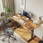 Agilestic Electric Standing Desk, 60 x 24 Inches Height Adjustable Desk - Image 2