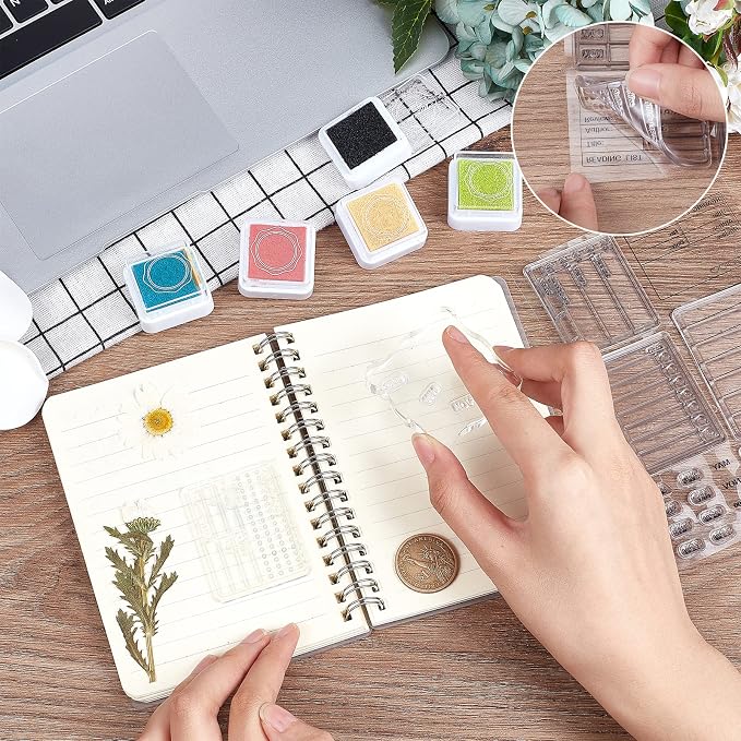 GLOBLELAND Calendar Planner Silicone Clear Stamps 6.3x4.3inch | Month Week Date - Image 4