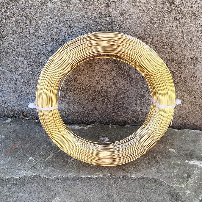 INSPIRELLE 20 Gauge 550 Feet KC Gold Aluminum Craft Wire Bendable Metal Wire - Image 2