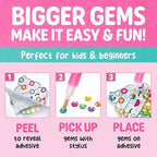 Creativity for Kids Big Gem Diamond Painting Stickers Mini Craft Kit: Create 8 - Image 4
