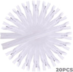 YAKA 20pcs White Nylon Invisible Zippers Tailor Sewing Tools Garment - Image 3