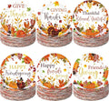 Funnymoom 60 Pcs 7 Inch Happy Friendsgiving Paper Plates Give Thanks Plates by Funnymoom