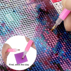 FEBSNOW 60Pcs Painting Glue Clay DIY Diamond Embroidery Wax Tool Set | Diamond - Image 5