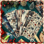 HunnmingRe 20 Pcs 10''x10'' Vintage Christmas Quilting Fabric Square Nutcracker - Image 3