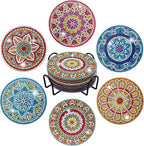 Temlum 6 Pcs Diamond Painting Coasters by TEMLUM